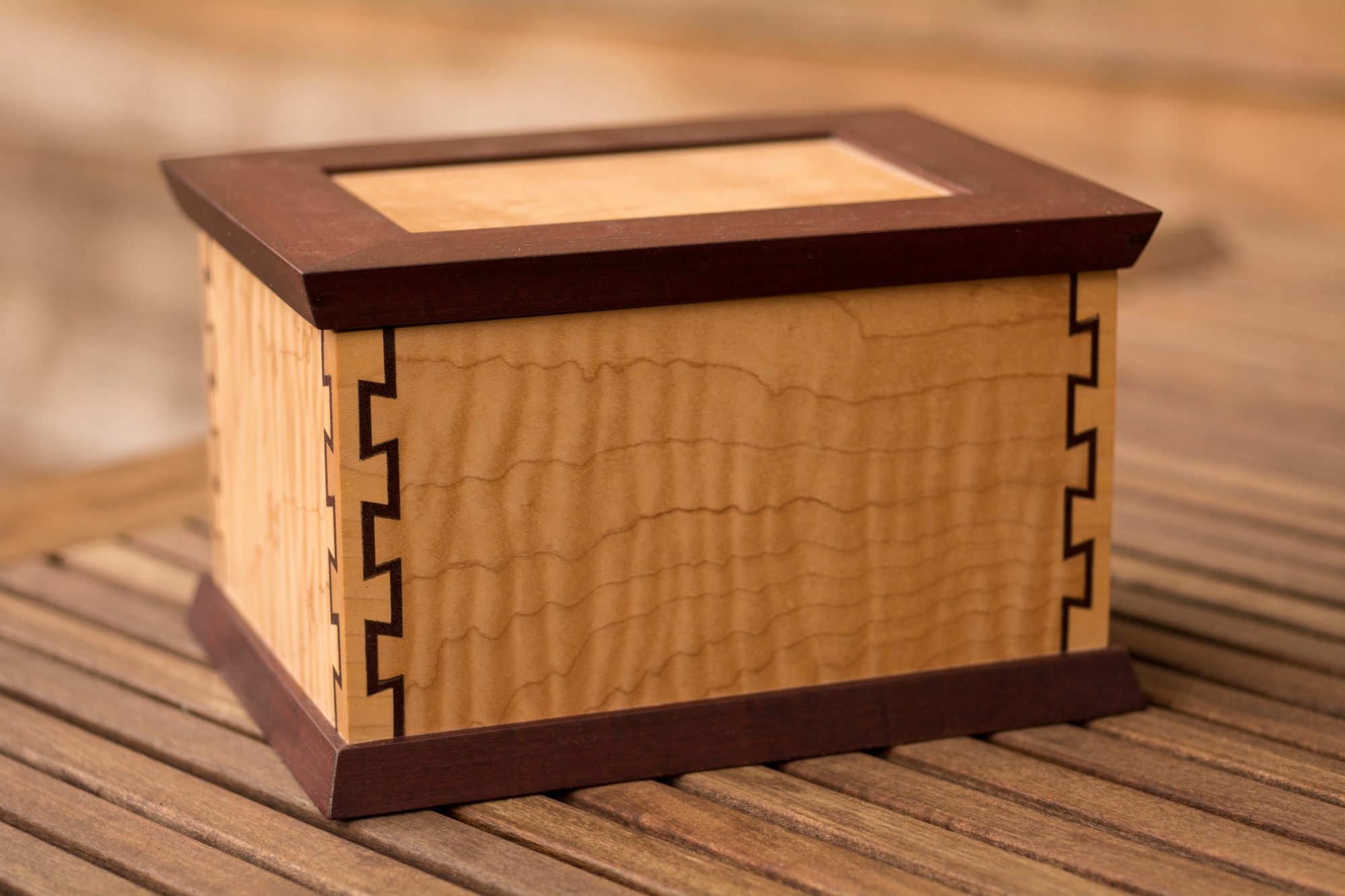 Custom Wooden Box with dovetail joinery