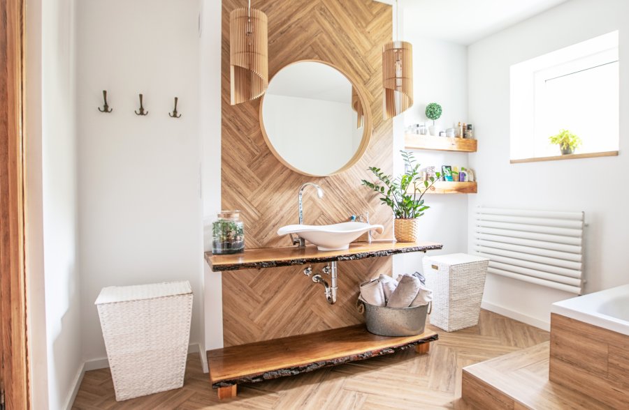custom live edge vanity