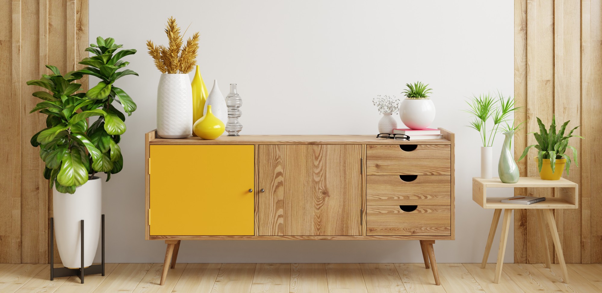 custom made yellow console